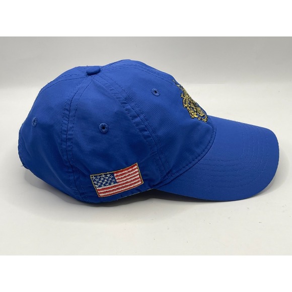 NWOT Mar-a-Lago Club 2017 Adams Adj. Golf Hat Cap Cotton Crest Donald Trump Blue - Picture 2 of 9